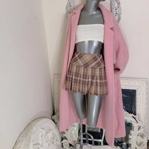 Pink Full Length Sweater Cardigan - Picture 8 of 13
